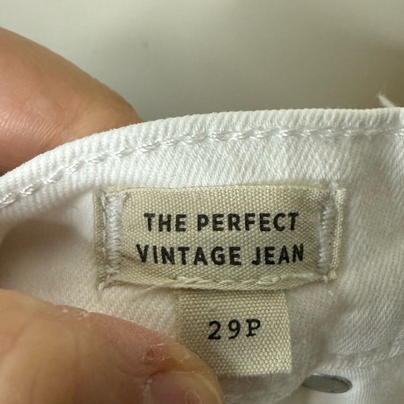 MADEWELL The Perfect Vintage Straight Leg Jean in White - Picture 8 of 9